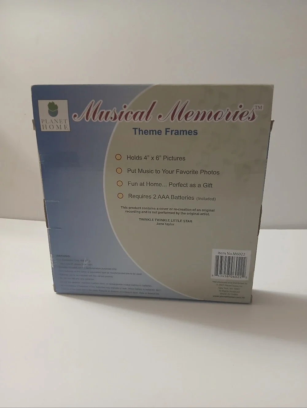 Musical Memories Twinkle Little Star Song Picture Frame